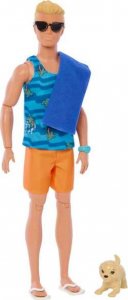 Lalka Barbie Mattel Ken Surfer plażowy (blondyn) HPT50 2