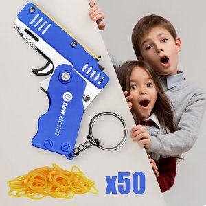Składany pistolet na gumki recepturki 3