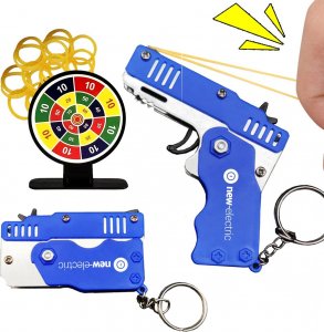 Składany pistolet na gumki recepturki 8