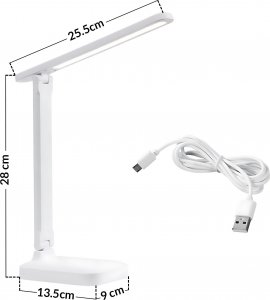 Lampka biurkowa Heckermann biała 2