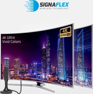 Antena RTV Signaflex Antena telewizyjna wewnętrzna SIGNAFLEX DVBT2 SANMA-HA01 7