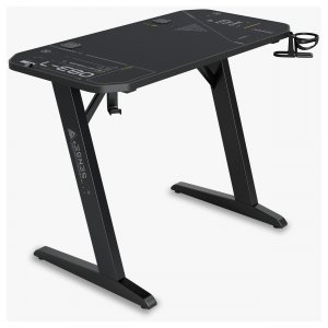 Biurko SENSE7 Nomad Cybernetic Czarne 100 cmx50 cm 100x50 cm 2