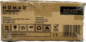 Biurko SENSE7 Nomad Cybernetic Czarne 100 cmx50 cm 100x50 cm 12
