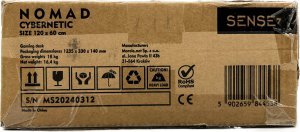 Biurko SENSE7 gamingowe Nomad Cybernetic Czarne 120x60 cm 12