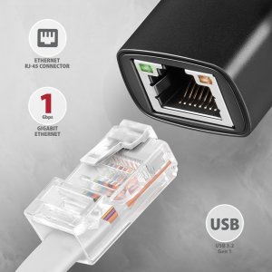Karta sieciowa Axagon ADE-AR Karta sieciowa Gigabit Ethernet adapter, USB-A 3.2 Gen 1, instalacja automatyczna 2