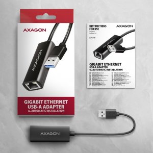 Karta sieciowa Axagon ADE-AR Karta sieciowa Gigabit Ethernet adapter, USB-A 3.2 Gen 1, instalacja automatyczna 6