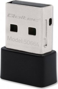 Karta sieciowa Qoltec Ultraszybki bezprzewodowy mini adapter USB Wi-Fi | standard AC | 650Mbps 1