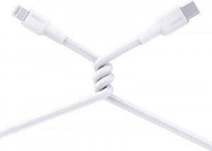 Kabel USB Aukey USB-A - USB-C 1 m Biały (CB-NAC1) 3