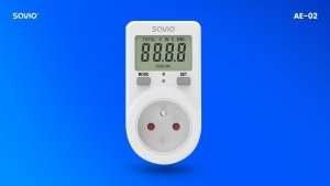 Savio Watomierz z wywietlaczem LCD, 16A, 3680W, AE-02 8