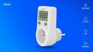 Savio Watomierz z wywietlaczem LCD, 16A, 3680W, AE-02 9