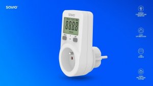 Savio Watomierz z wywietlaczem LCD, 16A, 3680W, AE-02 10