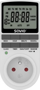 Savio Programator czasowy z ekranem LCD, 16A, 3680W, AE-03 1
