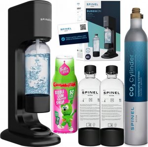 Saturator Sodastream Spinel SODA BubbleON + 2 butelki + FruttaMax KIDS BUBBLE GUM 500ml 1
