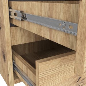 Fabryka Mebli Akord Komoda do salonu CL 100 cm 6 szuflad klasyczna - dąb artisan 5