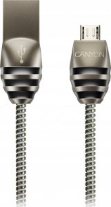Kabel USB Canyon CANYON Kabel USB/USB-C, UC-5, 10W, 1m, Metalik 1