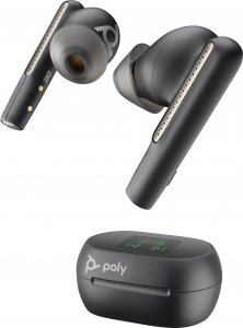 Słuchawki Poly Słuchawki Voyager Free 60+ UC Carbon Black Earbuds BT700 USB-C 7Y8G4A 1