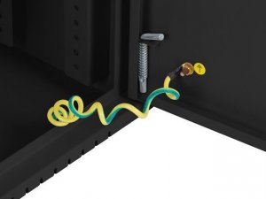 Szafa Lanberg Szafa instalacyjna rack wisząca 19 cali 4u+3u 540x200 niskoprofilowa (złożona) czarna 5