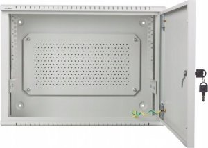 Szafa Lanberg Szafa instalacyjna rack wiszšca 19 cali 4u+3u 540x200 niskoprofilowa (złożona) szara 4