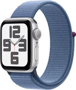 Smartwatch Apple Watch SE 2023 GPS 40mm Silver Alu Sport Loop Niebieski (MRE33QC/A) 1