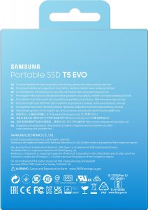 Dysk zewnętrzny SSD Samsung T5 EVO 8TB Czarny (MU−PH8T0S/EU) 8