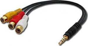 Adapter AV Lindy ADAPTER 3.5MM TO 3XPHONO F/35539 LINDY 1