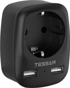 Tessan Adapter podróżny TS-611-DE-BK 1