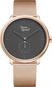 Zegarek Pierre Ricaud Zegarek męski Pierre Ricaud P97168.9116Q różowe złoto 1