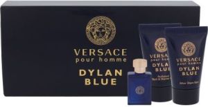 Versace Pour Homme Dylan Blue Zestaw dla mężczyzn EDT 5 ml + Żel pod prysznic 25 ml + Balsam po goleniu 25 ml 1