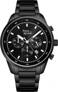 Zegarek Pierre Ricaud Zegarek męski Pierre Ricaud P60044.B114CH czarny 1