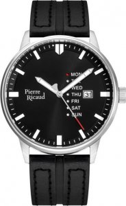 Zegarek Pierre Ricaud Zegarek męski Pierre Ricaud P60038.5214QF czarny 1
