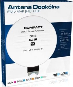 Antena RTV Libox ANTENA TV ZEWNĘTRZNA DOOKÓLNA COMPACT DVB-T 2