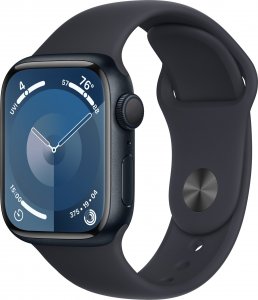 Smartwatch Apple Watch 9 41mm GPS Midnight Alu Sport S/M Granatowy (MR8W3QP/A) 1