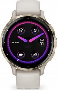 Zegarek sportowy Garmin Venu 3S Kremowy  (010-02785-04) 2
