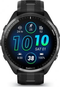 Zegarek sportowy Garmin Smartwatch sportowy Garmin Forerunner 965 Czarny Szary Tytan DLC 010-02809-10 2