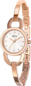 Zegarek Opex Zegarek damski Opex X4066MA1 CYRKONIE różowe złoto 1