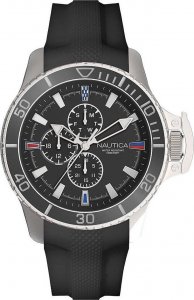 Zegarek Nautica Zegarek męski Nautica NAPBYS007 czarny 1