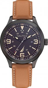 Zegarek Nautica Zegarek męski Nautica NAPPLS017 brązowy 1