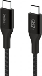 Kabel USB Belkin USB-C - USB-C 1 m Czarny (CAB015bt1MBK) 3
