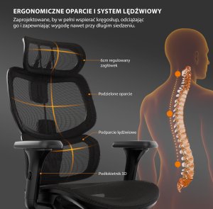 Krzesło biurowe SENSE7 NOBU black 7