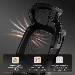 Krzesło biurowe SENSE7 NOBU black 9