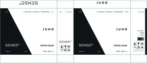 Krzesło biurowe SENSE7 JUNO Czarne 8