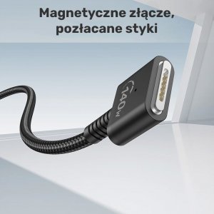 Kabel zasilający Unitek Unitek Kabel zasilający USB-C - MagSafe 3 140W 2 m 13