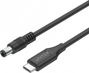 Kabel USB Unitek USB-C - DC 5.5 mm 1.8 m Czarny (C14119BK-1.8M) 1