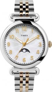 Zegarek Timex Zegarek damski Timex TW2T89600 srebrny 1