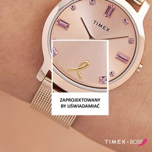 Zegarek Timex Zegarek damski Timex TW2V52800 różowe złoto 9