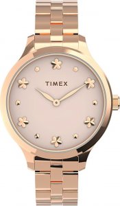 Zegarek Timex Zegarek damski Timex TW2V23400 różowe złoto 1