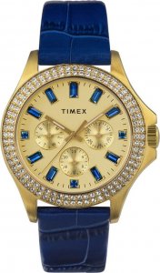 Zegarek Timex Zegarek damski Timex TW2W10800 CYRKONIE niebieski 1