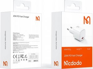 Ładowarka Mcdodo Ładowarka sieciowa McDodo CH-4020 20W Seria Nano (biała) 10