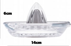 Kadax KADAX Wyciskacz Do Cytrusów Wyciskarka Ręczna Do Cytryn Szklana Do Limonek 3