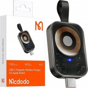 Ładowarka Mcdodo Ładowarka magnetyczna McDodo CH-2062 dla Apple Watch, USB-C (czarna) 1
